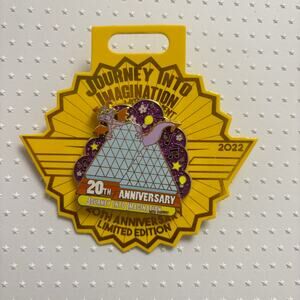 Disney Parks Journey Into Imagination with Figment 20th Anniversary Pin 2022 LE